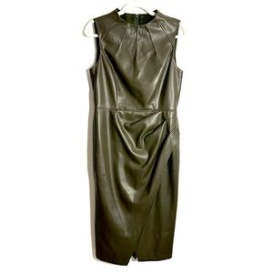 Elie Tahari Faux Leather Dress